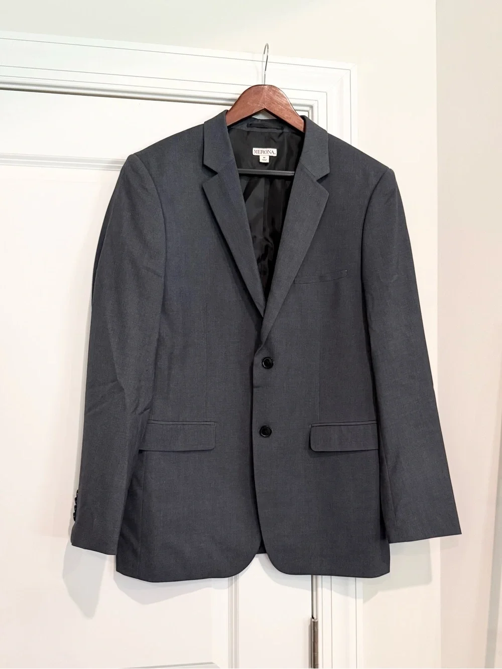 Merona Men's Grey Classic Two-Button Blazer